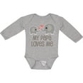 thumbnail image 3 of Inktastic My Papa Loves Me Grandchild Boys or Girls Long Sleeve Baby Bodysuit, 3 of 5