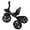 Black, variant on Kids Tricycles Gift Boys Girls with Adjustable Seat Baskets Trikes Riding Toys for Toddler