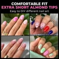 thumbnail image 3 of Extra Short Almond Nail Tips Full Cover 216PCS Gel Nail Tips Short Almond Shaped Nails Tips Soft Gelly Gel Clear Fake Nails Tip for Acrylic Nail Tip Soak Off Home DIY Salon Nails 12 Sizes, 3 of 8