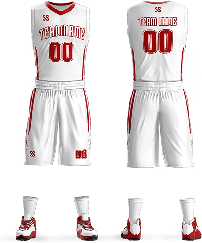 Custom Basketball Jersey Full Sublimation Uniforms Printed Name Number