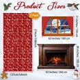 thumbnail image 2 of Decoraciones navideñas de pared Viora White, 4 unidades, pared de ladrillo, 2 of 7