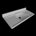thumbnail image 6 of NBI Drainboard Sinks 54" X 24" White Reinforced Cast Acryllic Drainboard Sink, 6 of 6