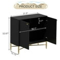 thumbnail image 2 of Boyel Living Sideboard Buffet Cabinet with Doors & Shelves, Modern Accent Cabinet Kitchen Storage Cabinet, Black Storage Credenza for Entryway Living Room, 2 of 8