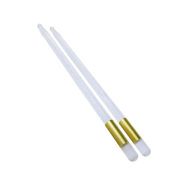 Esquirla 2 Pcs Bâtons de Tambour Lumineux LED pour Débutants Exercice Or