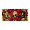 thumbnail image 1 of Five-Finger-Death-Punch-Skull Extended Gaming Mouse Pad No-sliped Large Desk Mat Stitched Edge Keyboard Mat Mousepad, 1 of 8