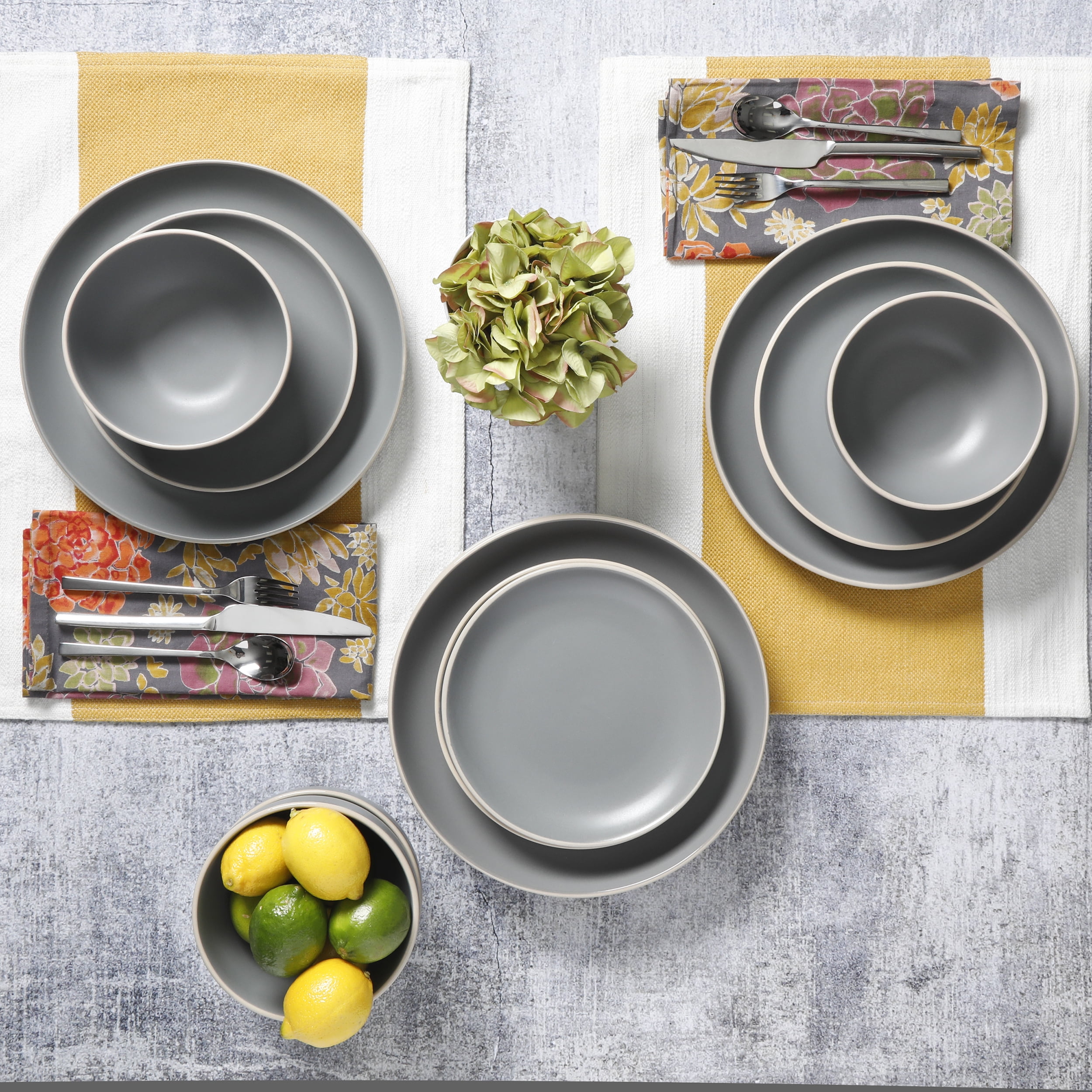 Better Homes & Gardens Zuri Matte 12-Piece Dinnerware Set