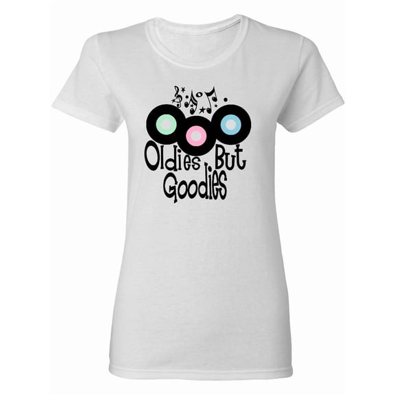 Inktastic Oldies but Goodies Records and Music Notes Women's T-Shirt