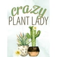thumbnail image 2 of Allen, Kimberly 19x24 White Modern Wood Framed Museum Art Print Titled - Crazy Plant Lady, 2 of 4
