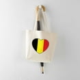 thumbnail image 5 of CafePress - Belgium Flag Heart Tote Bag - Unisex Canvas Tote Bag, Beige, 1-Piece, 5 of 7