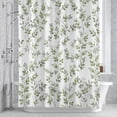 thumbnail image 4 of Sage Green Leaf 36x72 Inches Waterproof Shower Curtain, Watercolor Floral Vine Branch Rustic Country Bath Curtain Set with 12 Hooks Washable Shower Curtains for Bathroom Bathtub Decor, 4 of 9