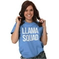 thumbnail image 3 of Llama Squad Save The Drama Alpaca BFF Women's Graphic T Shirt Tees Brisco Brands X, 3 of 6