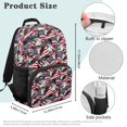 thumbnail image 7 of POLERO Vintage American Flag & Bald Eagle Pattern 17 Inch Backpack for Boys, Polyester Adjustable Straps Durable School Backpack for Work, 7 of 7