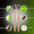 thumbnail image 2 of Comfortable Grasp Bamboo Toothbrush Set - 10 Soft Bristle Toothbrushes for Adults, Removes Surface Stains, 2 of 10