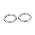 thumbnail image 1 of 20mm x 3mm Stainless Steel Webbing Strapping Welded O Rings 10 Pcs, 1 of 2