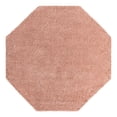 thumbnail image 2 of Unique Loom Everyday Shag Collection Area Rug - Solid (7' 10" Octagon Rose Pink), 2 of 5