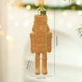 thumbnail image 6 of Dserhfy Flocking Nutcracker Hanging Ornament Decorative Nutcrackers Statue Christmas Soldier Charm Holiday Tree Decoration Pendant, 6 of 8