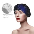 thumbnail image 4 of Kdxio Mathematica Science Print Shower Cap for Women,Elastic and Reusable,Double Waterproof Layers Bathing Hat, 4 of 9