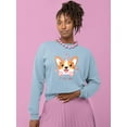 thumbnail image 2 of Cute Lovely Corgi Sweatshirt Women -Image by Shutterstock, Female Small, 2 of 4