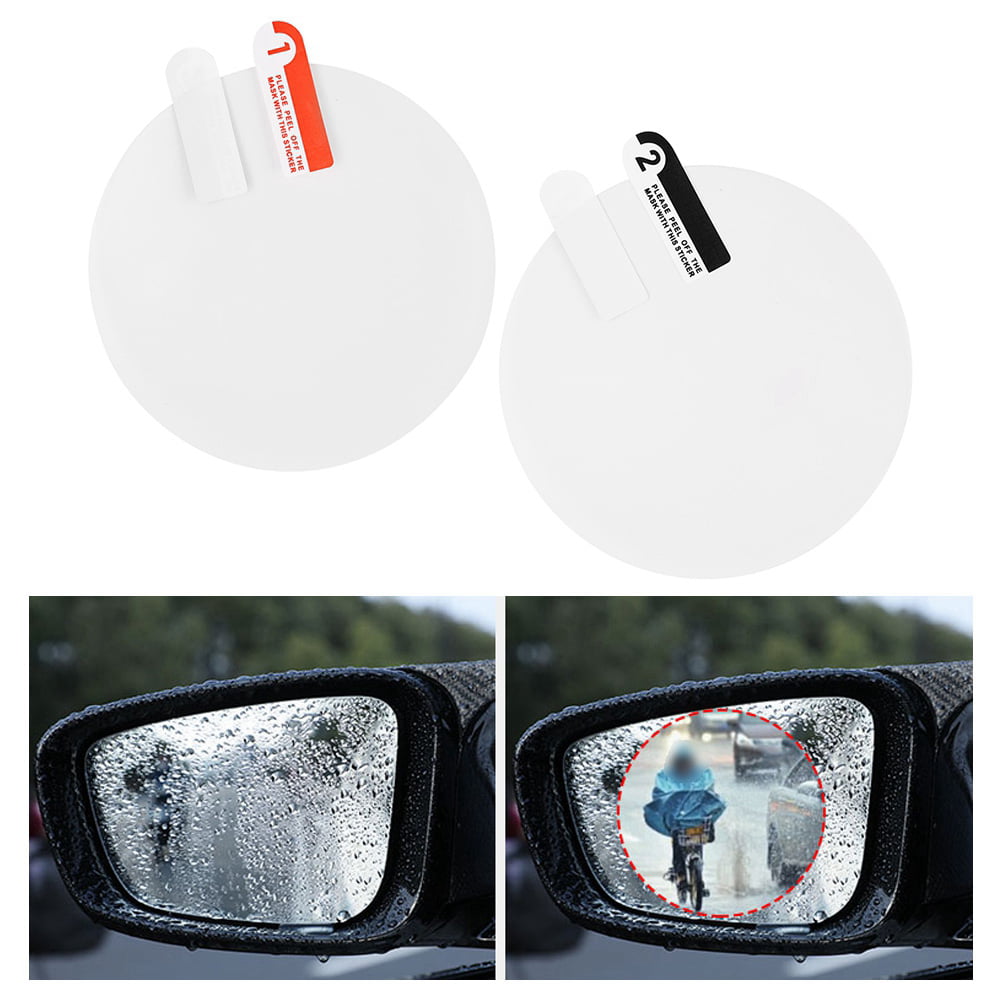 2 Waterproof Rainproof Anti Fog Film Motorbike Rearview Mirror Sticker For Audi