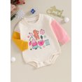 thumbnail image 3 of Liacowi Baby Girls Boys Christmas Onesie Infant Long Sleeve Crew Neck Letter Print Romper Bodysuits 6M 12M 18M 24M Newborn Spring Autumn Christmas Clothes, 3 of 9