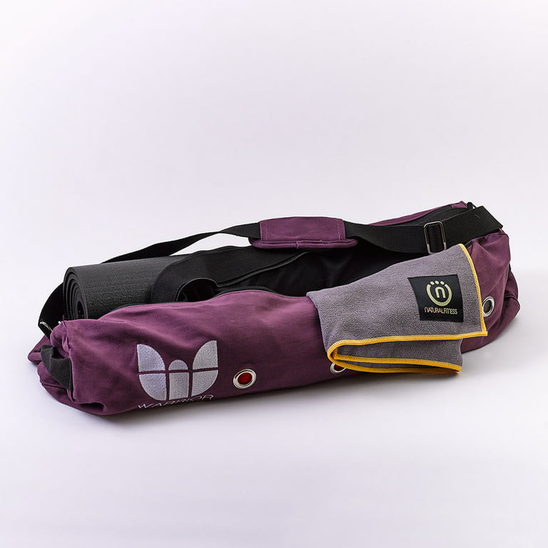 Natural Fitness YOGO PRO Yoga Mat Bag Large Enough to Carry Extra Thick Yoga  Mats ? Purple 