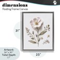 thumbnail image 4 of Stupell Industries Shabby Chic Pressed Wild Flowers Gray Floating Frame Canvas Art, 25 x 31, by Lettered and Lined, 4 of 8