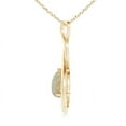 thumbnail image 2 of ANGARA Natural Pear-Shaped Opal Infinity Loop Pendant in 14K Yellow Gold for Women (Size-9x6mm) | October Birthstone, Birthday, Anniversary, Jewelry Gift for Women | Natural Opal Necklace, 2 of 9