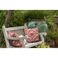 thumbnail image 3 of 18" x 18" Simply Daisy Alexys Indoor/Outdoor Polyester Throw Pillow, Red, 3 of 3