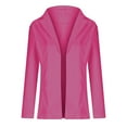 thumbnail image 2 of AOOCHASLIY Women's Winter Coat Clothes Women Business Attire Solid Long Sleeve Suit Collar Slimming Cardigan Suit Coat Tops Jacket, 2 of 5