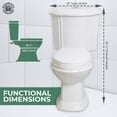 thumbnail image 4 of Elongated Corner Toilet Dual Flush White Toilet w/Slow Close Seat Renovators Supply, 4 of 12