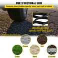 thumbnail image 6 of VEVOR Ground Grid, 1885 lbs per sq ft Load Geo Grid, 2" Depth Permeable Stabilization System for DIY Patio, Walkway, Shed Base, Light Vehicle Driveway, 6 of 9