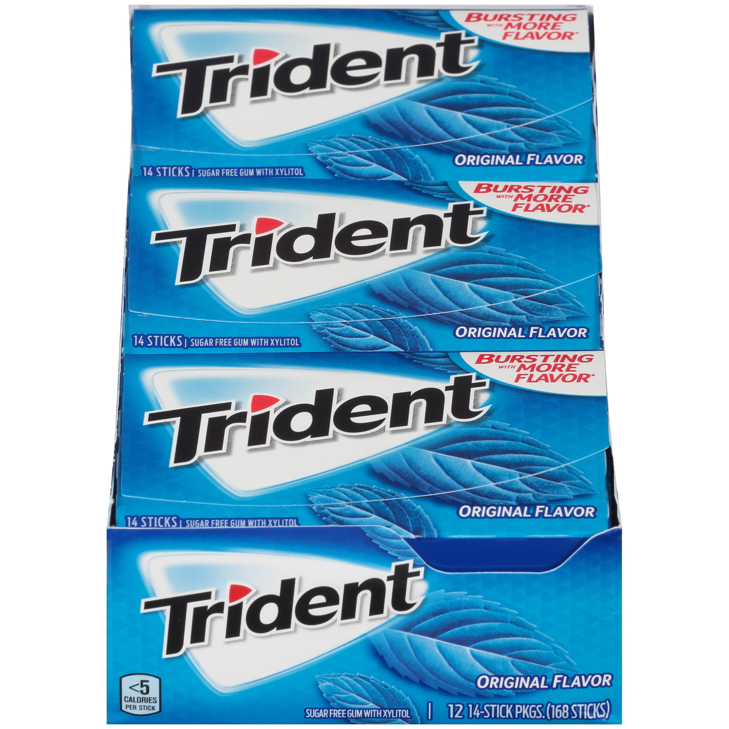 Trident Sugar Free Original Chewing Gum 14 Pcs 12 Ct Walmart com Trident Sugar Free Original Chewing Gum 14 Pcs 12 Ct Walmart com