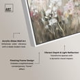 thumbnail image 4 of Hazy Hues II Framed High-Gloss Acrylic Glass Wall Art Muted Florals by Art Remedy, White Frame, 20 x 16, 4 of 7