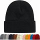 thumbnail image 1 of wonima44 1&2 Packs Beanie for Men Women Men's Beanie Hat Acrylic Knit Cuff Beanie Cap Slouchy Knit Skull Cap Warm Winter hat, 1 of 1