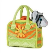 Aurora World Plush - Fancy Pals Pet Carrier - COLORFUL WHITE TIGER (7 inch)