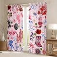 thumbnail image 2 of Feelyou Girly Pink Cactus Blackout Curtains Set of 2 (52x84 Each), Kawaii Cowgirl Boot Hat Window Curtains, Western Princess Style Curtains and Drapes, Blackout Curtains Bedroom Decor, 2 of 6