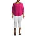 thumbnail image 5 of Ella Samani Women's Plus Size Long Lace Bell Sleeve Top, 5 of 6