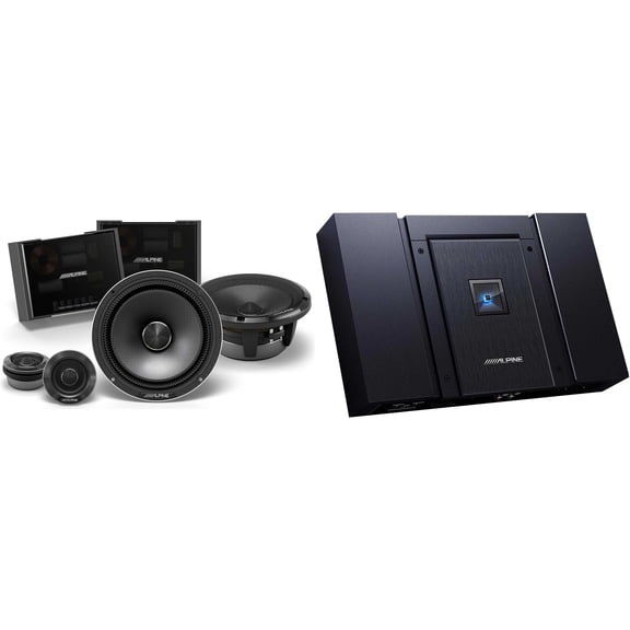 Alpine HDA-F60 Status Hi-Res 4-Ch Amp & HDZ-65C 6.5" Audio Upgrade Bundle