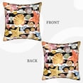 thumbnail image 3 of Fotbe Sea Shell Pattern Velvet Decorative Throw Pillow Covers with Elegant Piping, Soft Plush Cushion Cover for Sofa, Bed, Car, Office-16"x16", 3 of 8