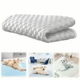 thumbnail image 2 of Extra Large Dog Cooling Mat, Non-Toxic Washable Pet Cooling Pad with Ice Silk & Mesh, Portable Non-Slip Puppy Bed for Summer(Gray,XXL), 2 of 6