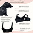 thumbnail image 7 of BIMEI Women Mastectomy Bra Breast Prosthesis with Pockets Wirefree Comfort Plus Size Everyday Bra 2440,Black,36 for B/C/D, 7 of 7