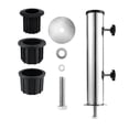 thumbnail image 1 of Support de Mât de Parasol Ensemble de Tubes, Base de Parasol Extérieur Insert Manchon de Tuyau, pour Jardin Extérieur Balcon, 1 of 5