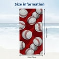 thumbnail image 3 of PHYHOO White Baseballs Oversized Beach Towel Sports Baseball Sand Free Towel Super Soft &amp; Absorbent for Travel Swimming Sports 30x60in, 3 of 8