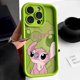 thumbnail image 3 of Disney-funda de silicona a prueba de golpes para iPhone, carcasa bonita de pareja de puntadas rosas para modelos 11, 12, 13, 14, 15 Pro Max, X, XR, XS MAX, 8, 7 Plus, 3 of 5