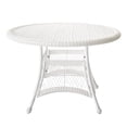 thumbnail image 2 of Jeco Table à Manger Ronde de 44 Pouces en Osier de Résine, Blanc, 2 of 9