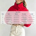 thumbnail image 5 of FRSASU Cropped Windbreaker Jacket for Women Stand Collar Button Up Short Coat with Side Pockets and Elastic Cuffs Red, 5 of 5