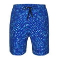 thumbnail image 3 of Logiee Blue Circles Mosaic Print Mens Swim Trunks Quick Dry Board Shorts,Breathable Hawaii Beach Shorts Swimwear Bathing Suits-X-Large, 3 of 6
