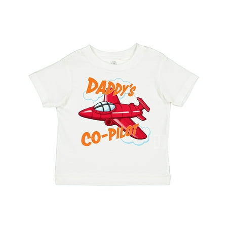 

Inktastic Daddys Co-Pilot for Fathers Day Gift Toddler Boy or Toddler Girl T-Shirt