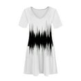 thumbnail image 4 of kytmyeq Women's Fashion Casual Printed With Pockets Bohemian Beach V-Neck Short Sleeve Dresses, 4 of 4
