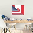 thumbnail image 5 of Fuzoiu USA Canada Flag Print Canvas Wall Art for Bathrooms,Wall Decor for Bedroom,Framed Artwork for Wall,Modern Wall Decorations Prints Picture for Kitchen Home, 5 of 6